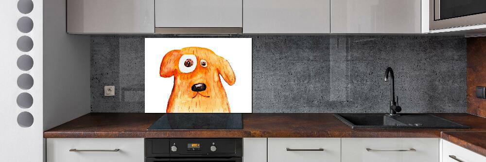 Cooker splashback Dog