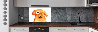 Cooker splashback Dog