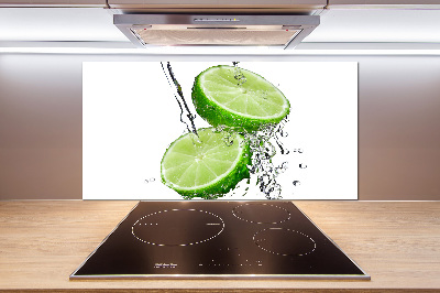 Cooker splashback Lime and water