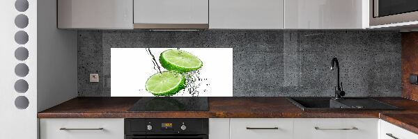 Cooker splashback Lime and water