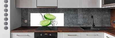 Cooker splashback Lime and water