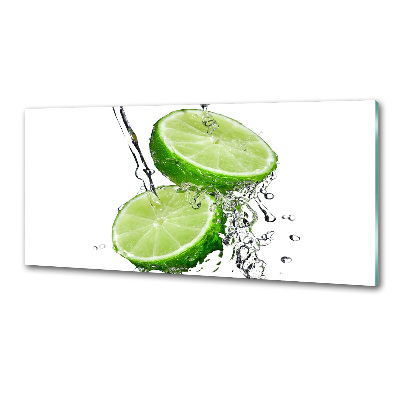 Cooker splashback Lime and water