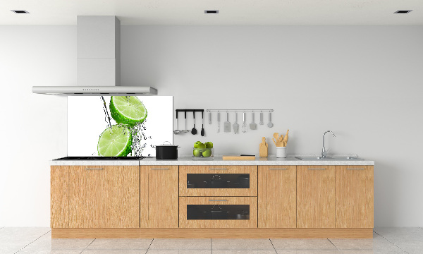 Cooker splashback Lime and water