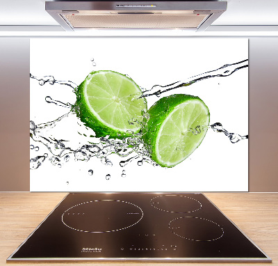 Cooker splashback Lime and water