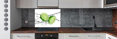 Cooker splashback Lime and water