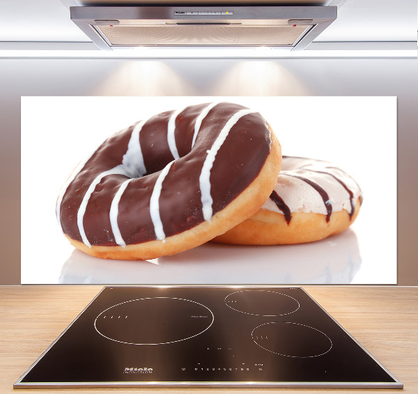 Cooker splashback Donats with chocolate