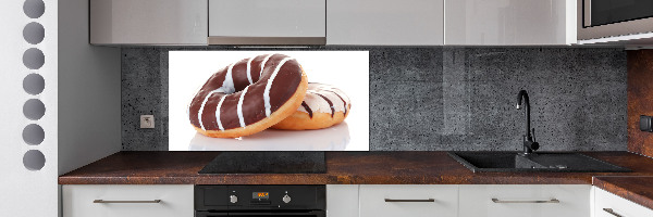 Cooker splashback Donats with chocolate