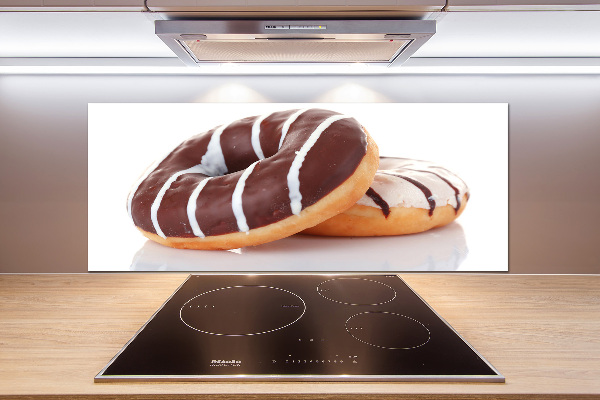 Cooker splashback Donats with chocolate