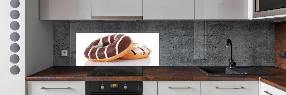 Cooker splashback Donats with chocolate