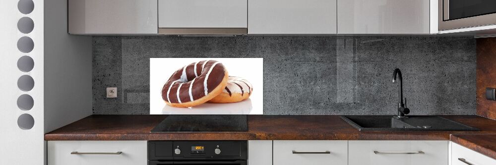 Cooker splashback Donats with chocolate