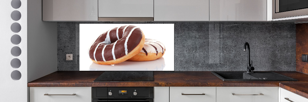 Cooker splashback Donats with chocolate