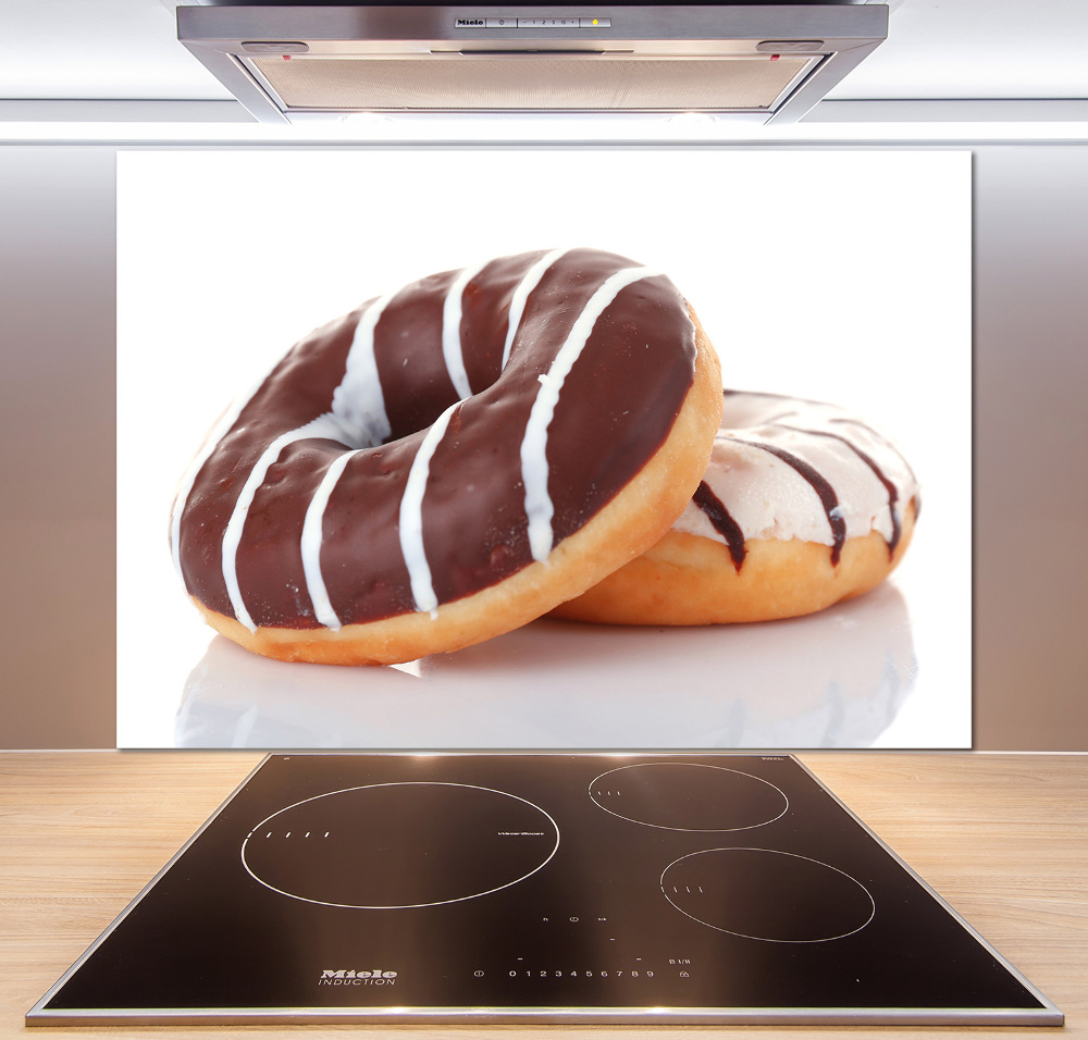 Cooker splashback Donats with chocolate