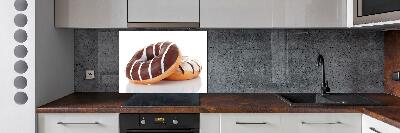 Cooker splashback Donats with chocolate