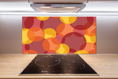 Splashback panel for kitchen Colorful wheels