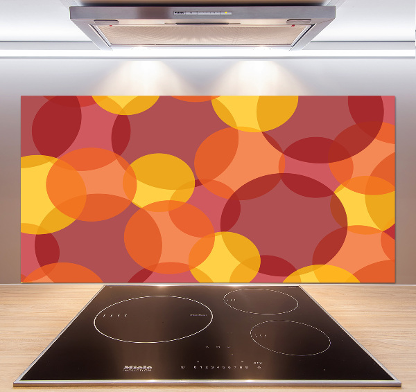 Splashback panel for kitchen Colorful wheels