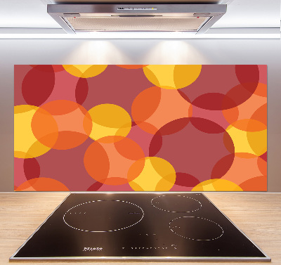 Splashback panel for kitchen Colorful wheels