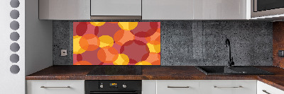 Splashback panel for kitchen Colorful wheels