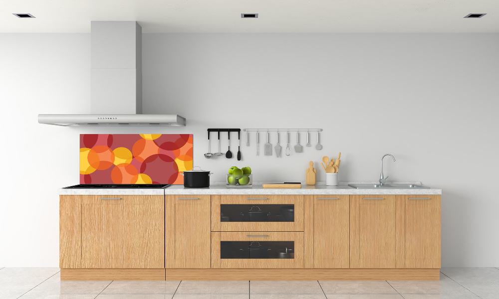 Splashback panel for kitchen Colorful wheels