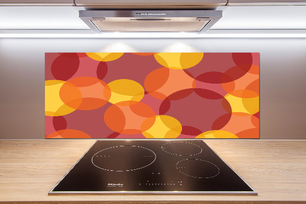 Splashback panel for kitchen Colorful wheels