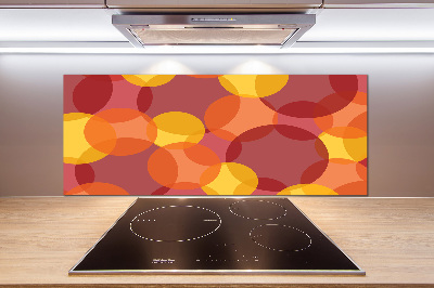 Splashback panel for kitchen Colorful wheels