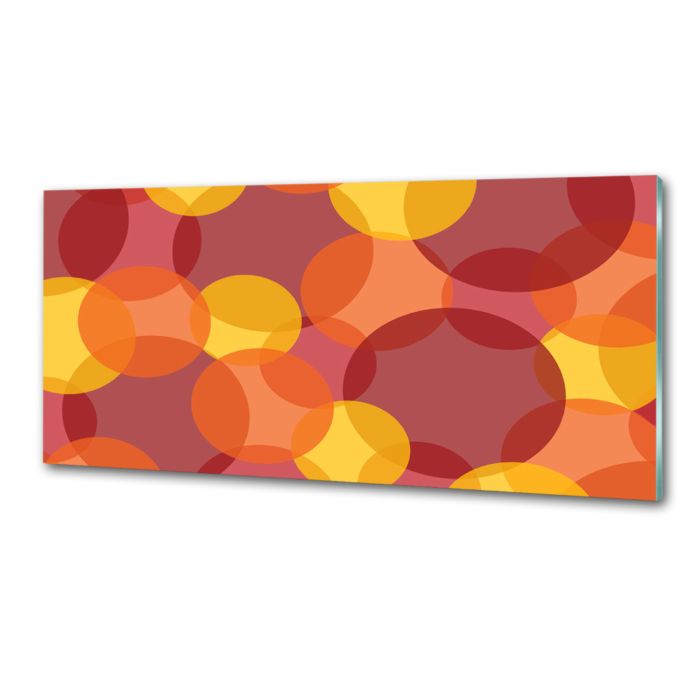 Splashback panel for kitchen Colorful wheels