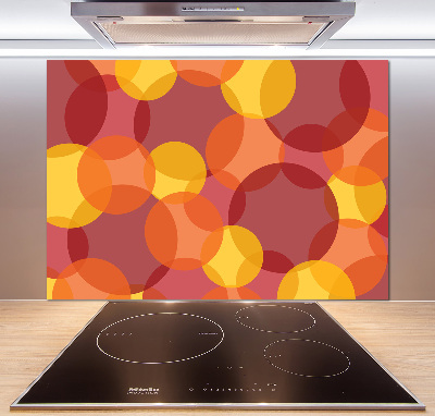 Splashback panel for kitchen Colorful wheels