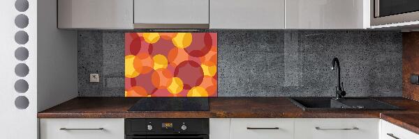 Splashback panel for kitchen Colorful wheels