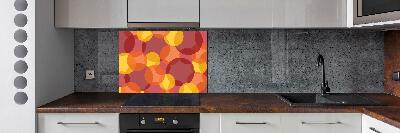 Splashback panel for kitchen Colorful wheels