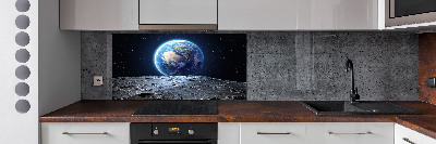 Cooker splashback Planet Earth