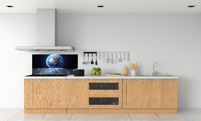 Cooker splashback Planet Earth