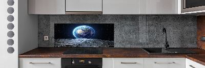 Cooker splashback Planet Earth