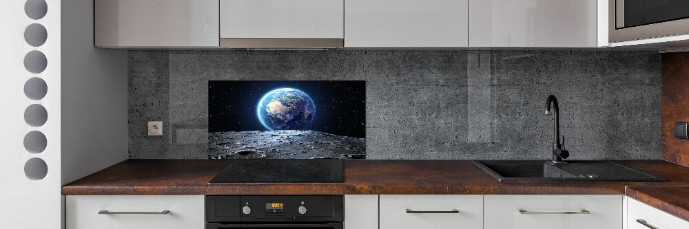 Cooker splashback Planet Earth