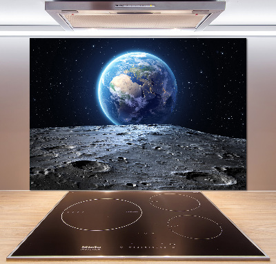 Cooker splashback Planet Earth