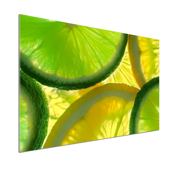 Cooker splashback Lime and lemon