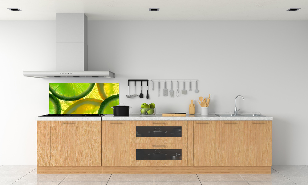 Cooker splashback Lime and lemon