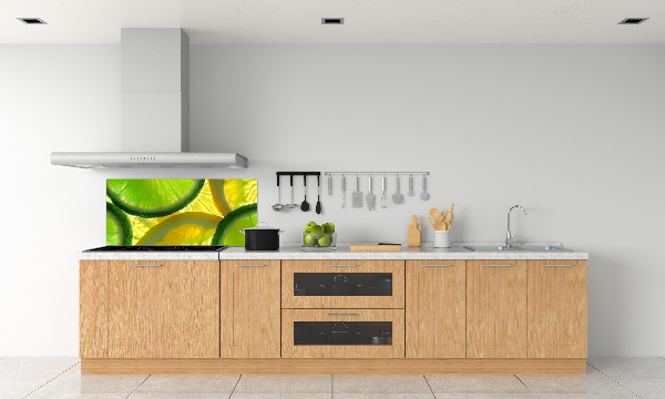 Cooker splashback Lime and lemon