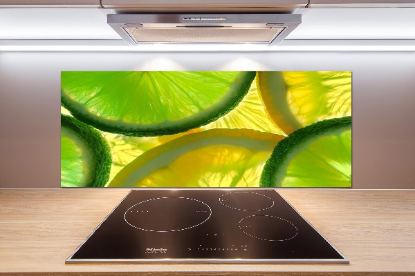 Cooker splashback Lime and lemon