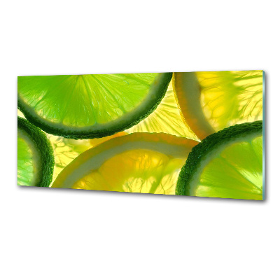 Cooker splashback Lime and lemon