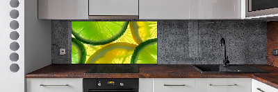 Cooker splashback Lime and lemon