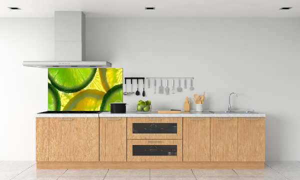 Cooker splashback Lime and lemon