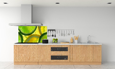 Cooker splashback Lime and lemon