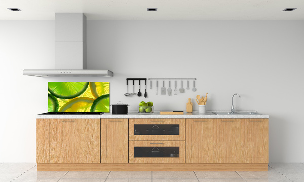 Cooker splashback Lime and lemon