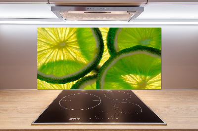 Cooker splashback Lime