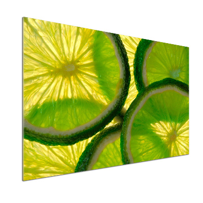 Cooker splashback Lime