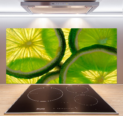 Cooker splashback Lime