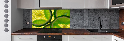 Cooker splashback Lime