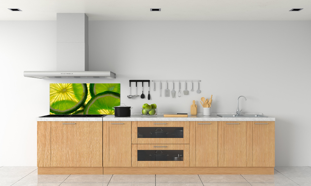 Cooker splashback Lime