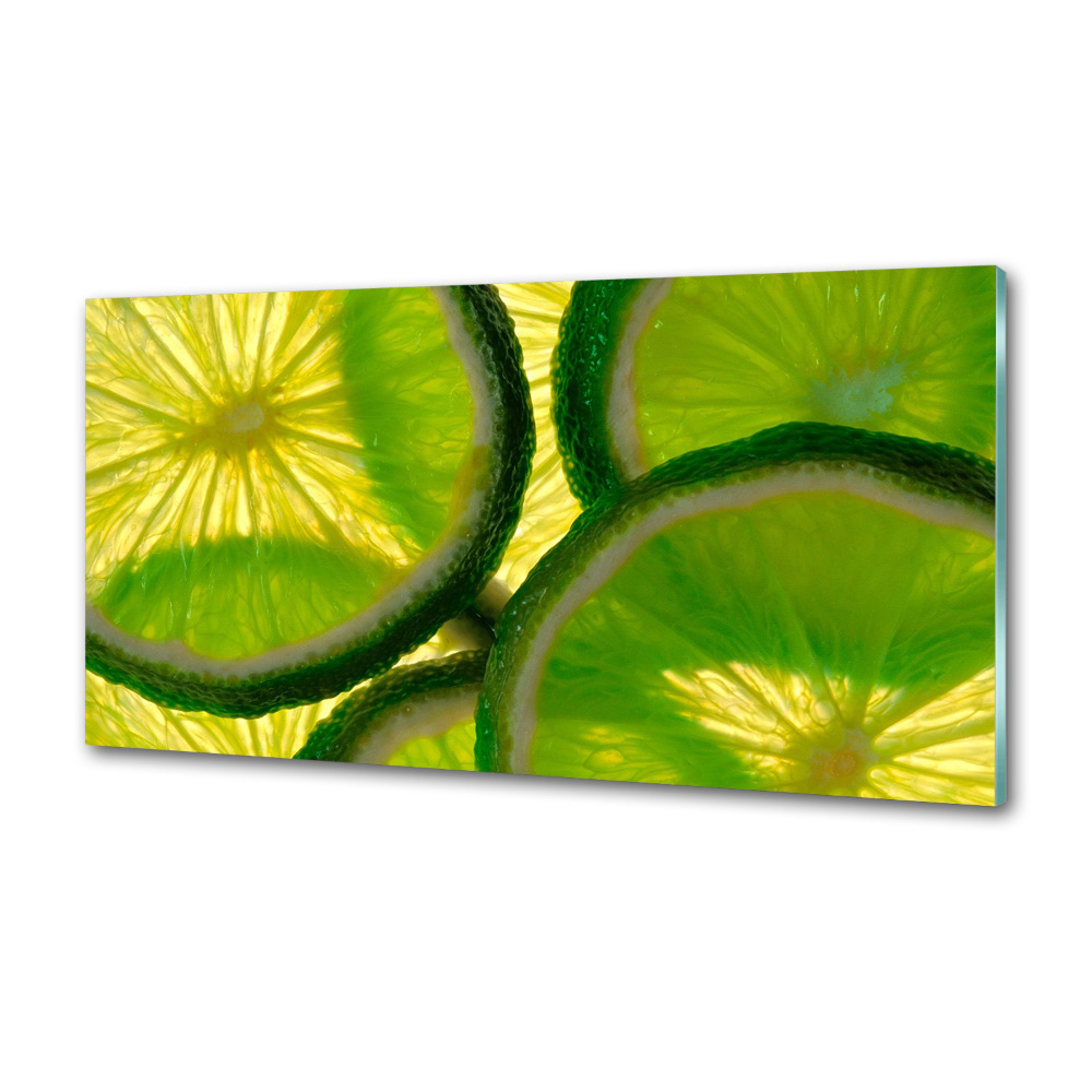 Cooker splashback Lime