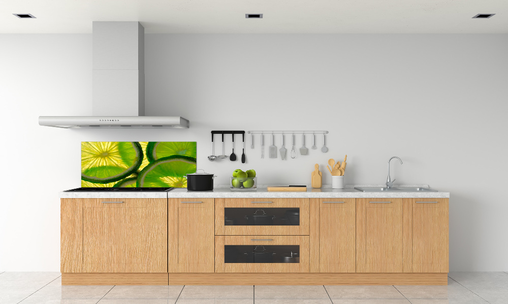 Cooker splashback Lime