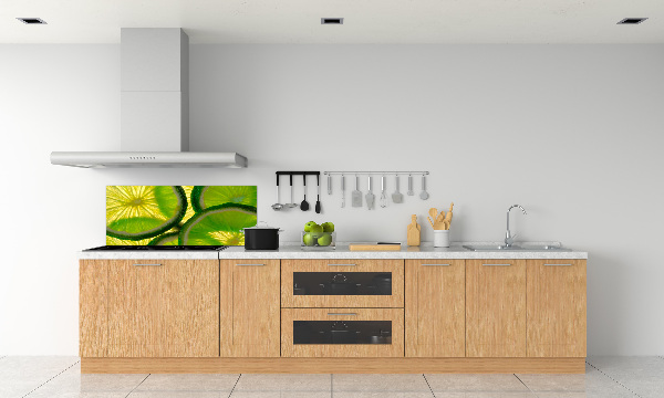 Cooker splashback Lime